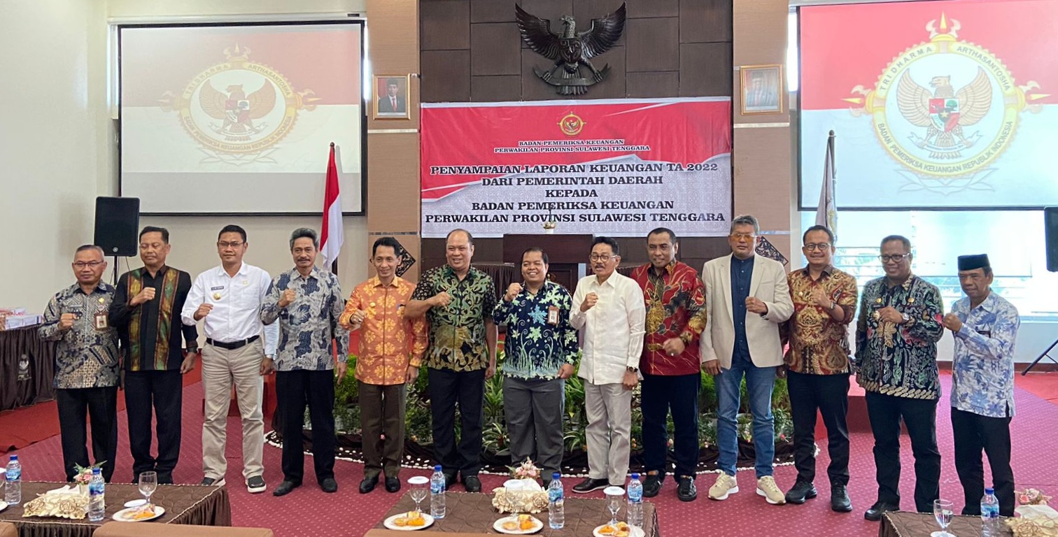 Ruksamin Serahkan LKPD Konut Tahun 2022 ke BPK, Optimis Bisa Pertahankan Opini WTP