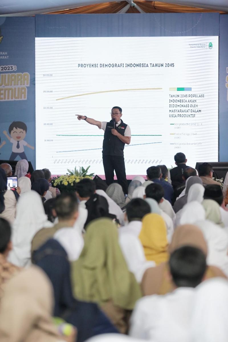 Gubernur Ridwan Kamil Resmikan PPDB 2023