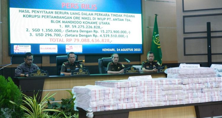 Kejaksaan Sita 79 Miliar Uang Dari Rekening Para Tersangka Kasus Dugaan Korupsi Pertambangan Blok Mandiodo Konut