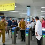 Gubernur Ridwan Kamil Dampingi Presiden Jokowi Tinjau LRT Jabodebek