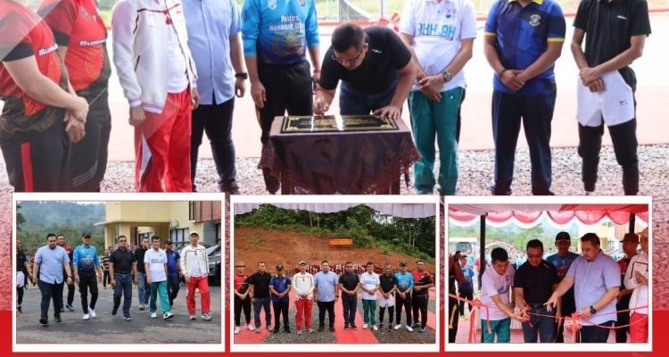 Wakapolda Sultra Resmikan Lapangan Tennis dan Lapangan Tembak di Konawe Utara