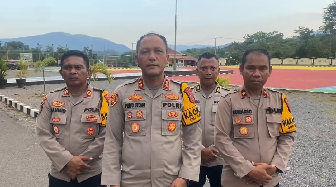 Kapolres Konut Pimpin Patroli Skala Besar Pelantikan Presiden dan Wakil Presiden RI Terpilih