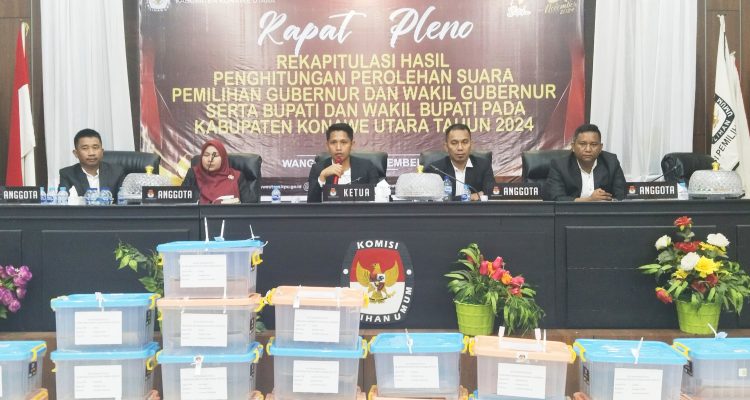 KPU Konut Tetapkan Hasil Perolehan Suara Pilbup 2024, Ikbar -Abuhaera Unggul Raih 26.395 Suara