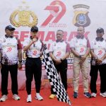 Jalan Sehat dan Senam Bersama Polda Sultra Dan Masyarakat Meriahkan Hari Bhayangkara ke-79 di Kendari