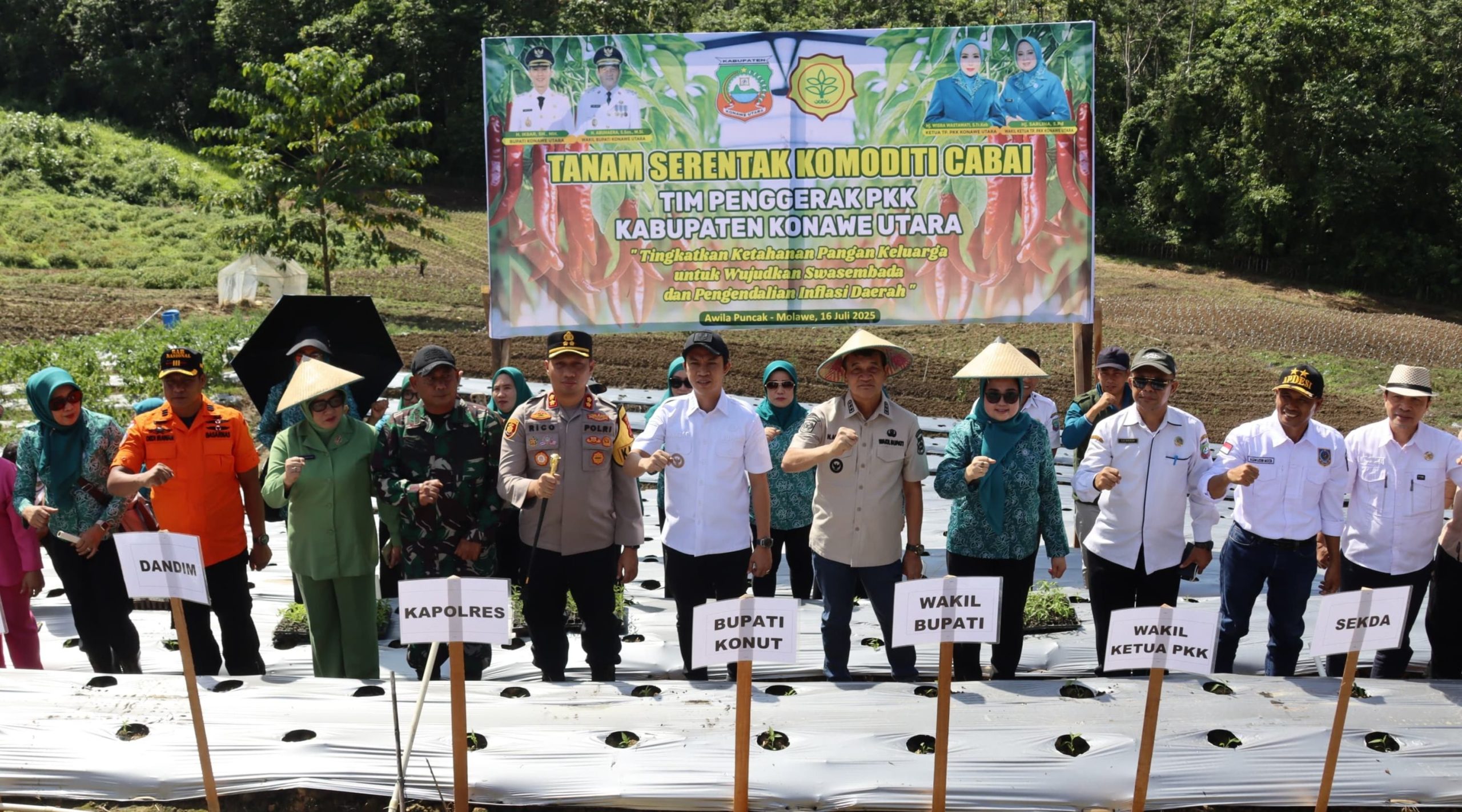 Ikbar Pimpin Tanam Cabai Serentak, Dorong Kemandirian Pangan