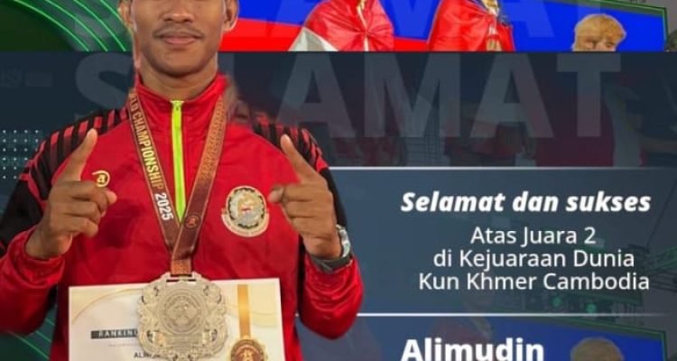 Personel Damkarmat Kendari Raih Perak di 6th Kun Khmer World Championship Kamboja