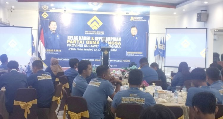 Usung Desentralisasi Politik, Partai Gema Bangsa Gembleng Kader di Kendari