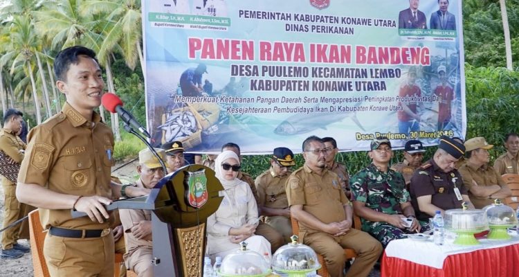 Panen Raya Bandeng di Puulemo, Pemkab Konawe Utara Perkuat Ketahanan Pangan