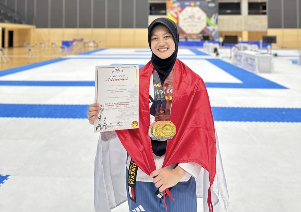Personel Polda Sultra Borong Tiga Medali di Kejuaraan Taekwondo Internasional Jepang
